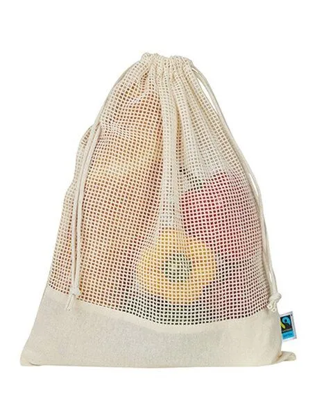 Printwear Printwear Obstbeutel Einkaufsnetz Gemüsebeutel Obstnetz Aufbewahrungsnetz, Natur, – Produktbild 1 von 2
