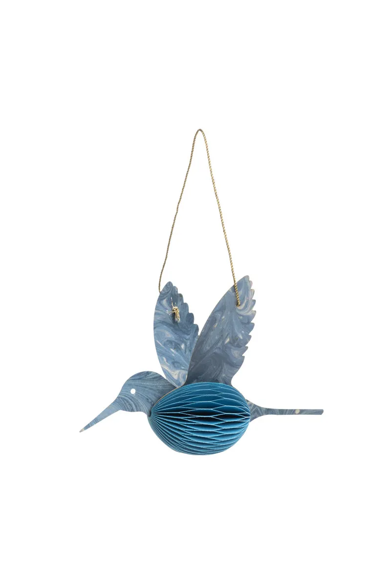 Tranquillo Papieranhänger BLUE HUMMINGBIRD - blau – Produktbild 1 von 1