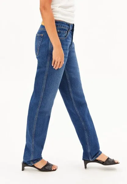 ARMEDANGELS ARMEDANGELS AAVELINE Damen Straight Jeans recycelte Baumwolle, Blue, – Produktbild 3 von 3