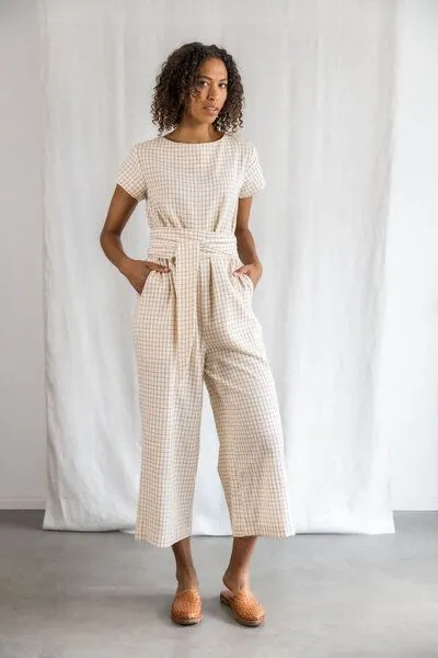 Jyoti - Fair Works Jyoti - Fair Works Baumwoll Jumpsuit Nirav, Karo, – Produktbild 1 von 3