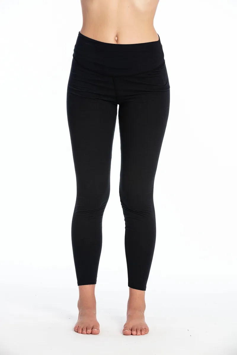 RAVENS VIEW IBIZA RAVENS VIEW IBIZA Damen vegan Legging Deva Schwarz, Schwarz, – Produktbild 1 von 2