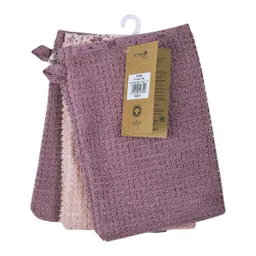 Wörner Wörner 3er-Pack Waschlappen 15x21 cm rosa – Produktbild 1 von 1