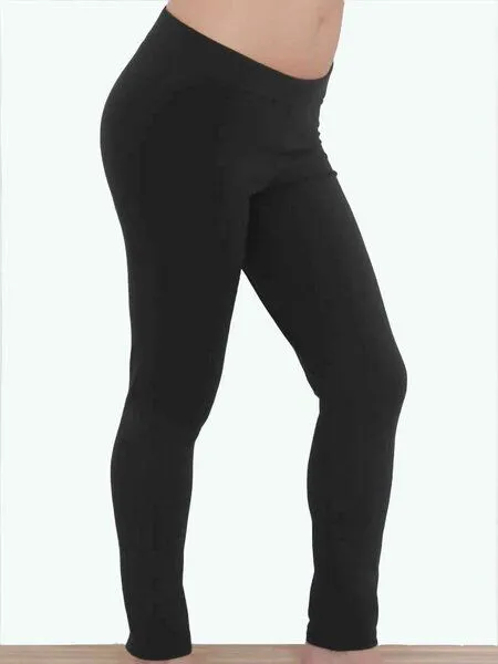 Leela Cotton Damen Leggings aus Bio-Baumwolle 1611"Leela Cotton", Aubergine, – Produktbild 5 von 6