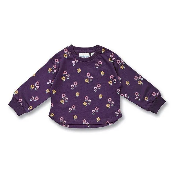 Sense Organics Sense Organics Baby Sweatshirt mit Blumen-Motiv, Modell ABISSA, Blumen-druck, – Produktbild 1 von 4