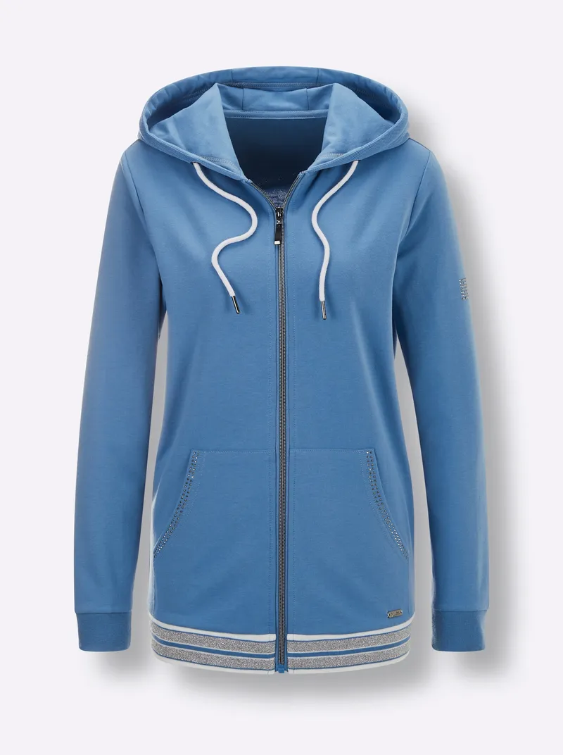 feel good Jacke mittelblau, Mittelblau, – Produktbild 1 von 2