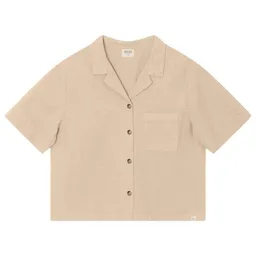 MATONA Matona Seersucker Kurzarm-Bluse sand – Produktbild 1 von 1