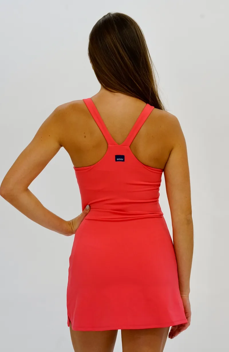 SEAAV SEAAV Damen vegan Kleid Racquet Coral, Rot, – Produktbild 1 von 2