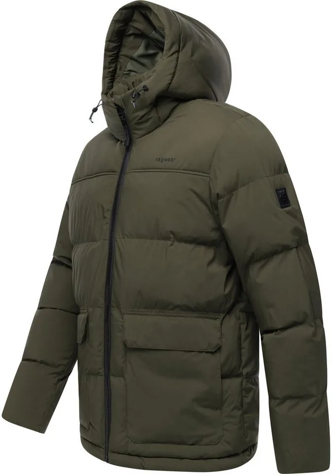 ragwear ragwear Steppjacke Walinor YOUMODO Gesteppte Winterjacke mit verstellbarer Kapuze, Grün, – Produktbild 3 von 5