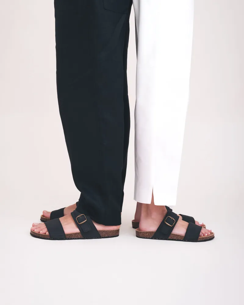 NAE NAE Herren vegan Sandalen Rawa Schwarz, Schwarz, – Produktbild 1 von 2