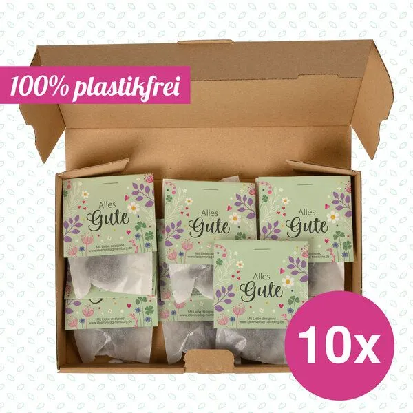 Ideenverlag Hamburg Ideenverlag Hamburg 10 „Alles Gute“ Samenbomben im Tütchen mit Wildblumensaatgut – Produktbild 2 von 4