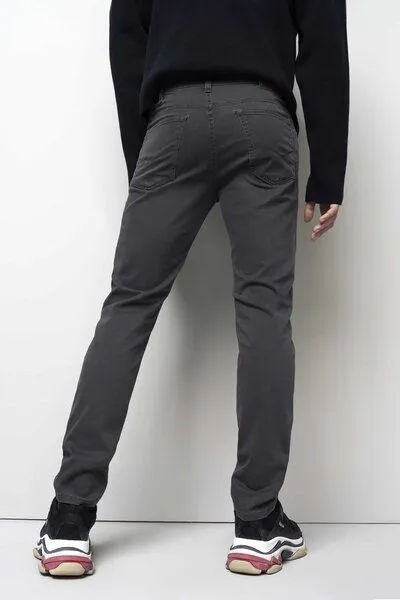 M 5 BY MEYER M 5 BY MEYER Five Pocket aus High Performance Satin, Grau (grau), – Produktbild 4 von 5