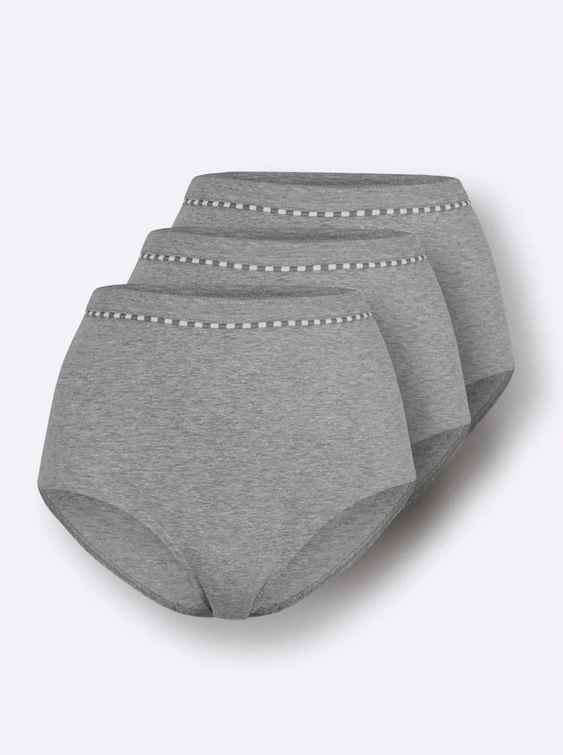 wäschepur Taillenslip grau-meliert, Grau-meliert, – Produktbild 2 von 3