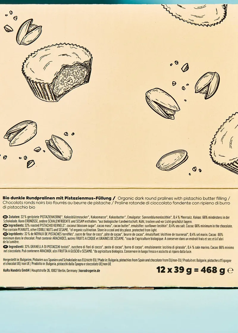 KoRo Bio Nut Butter Cups Salty Pistachio | 12 x 3 x 13 g – Produktbild 3 von 5
