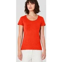HempAge HempAge Damen T-Shirt mit Rollsaum Hanf/Bio-Baumwolle, Magna(rot), – Produktbild 1 von 1