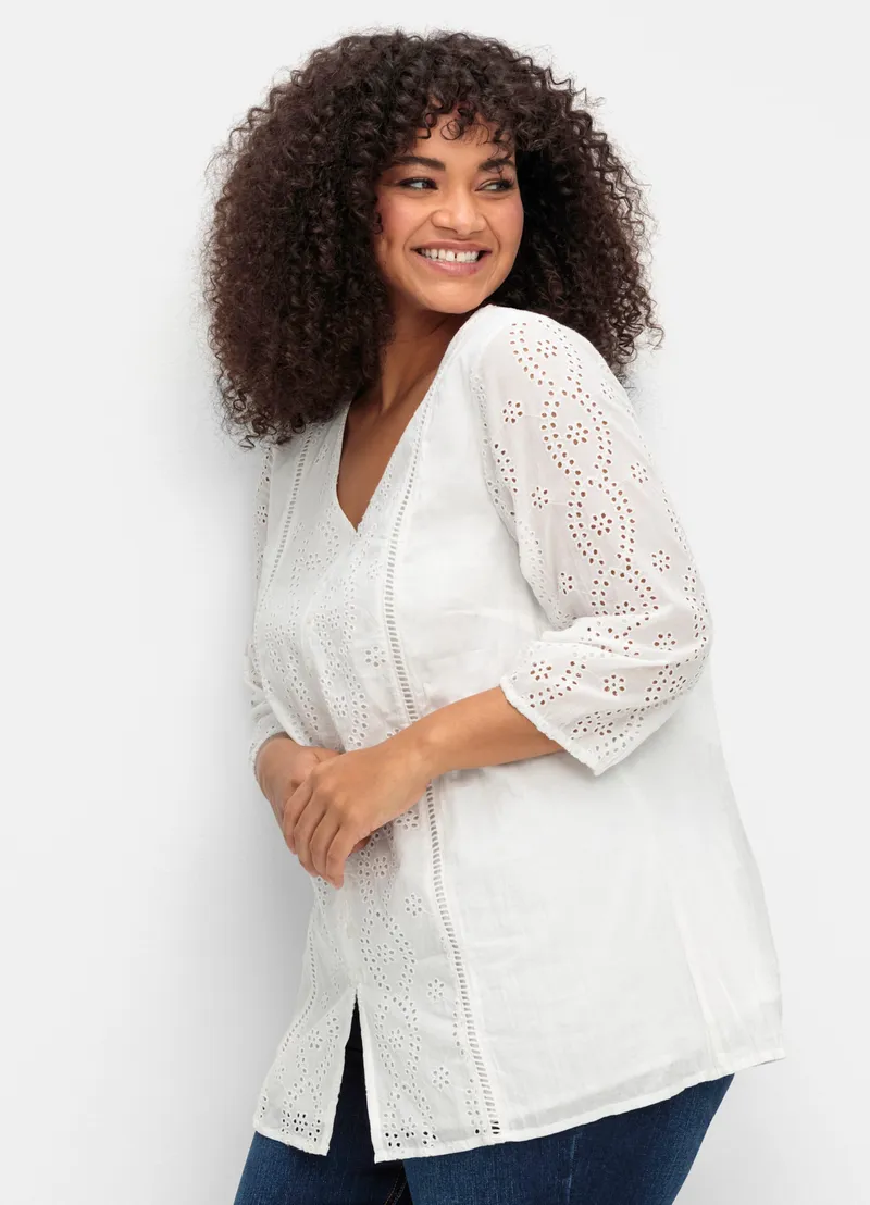 sheego by Joe Browns Tunika weiß, Weiß, – Produktbild 2 von 2