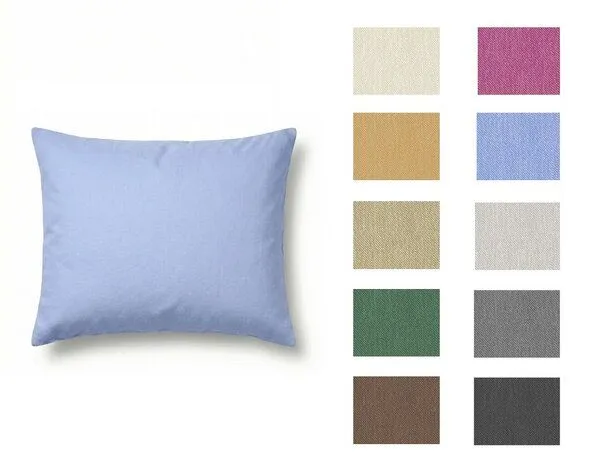 Nature by Adam Nature by Adam Kissenbezug „Rio“ aus Baumwolle (kbA) mit Reißverschluss – uni, Made in Germany, Schokobraun, – Produktbild 4 von 4