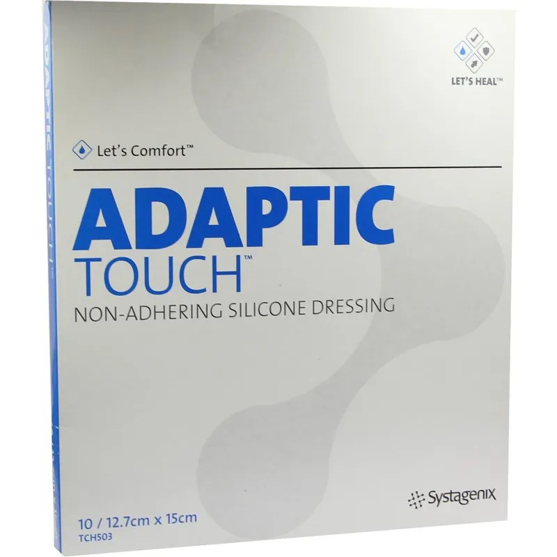Solventum Germany ADAPTIC Touch 12,7x15 cm nichthaft.Sil.Wundauflage 10 St Wundgaze – Produktbild 1 von 1