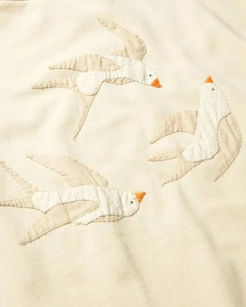 thinking mu thinking mu Jodie Sweater mit Vogelapplikation – Produktbild 3 von 3