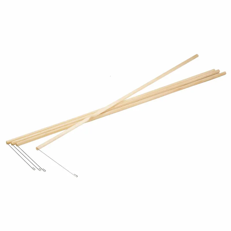 folia folia Laternenstab Holz mit Drahtbügel 60cm 50 Stück – Produktbild 1 von 1