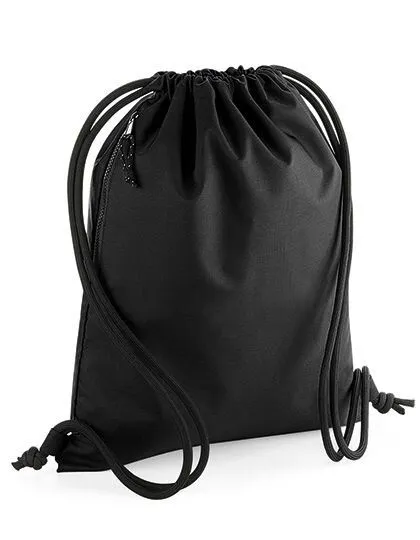 BagBase BagBase Recycled Gymsac, Schwarz, – Produktbild 2 von 2
