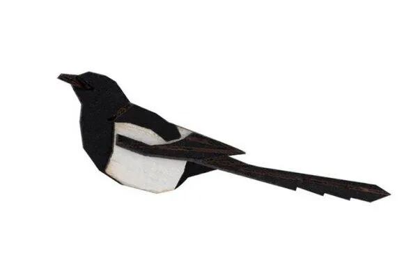 BeWooden BeWooden Holzbrosche Magpie Brooch – Produktbild 1 von 2