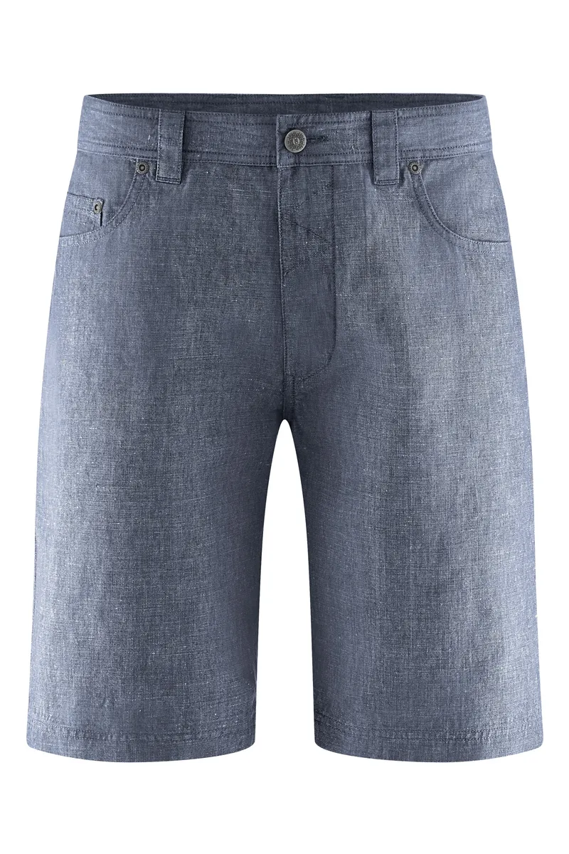 HempAge Hempage Herren vegan Shorts Modern Indigo, Extra dunkelblau, – Produktbild 1 von 1