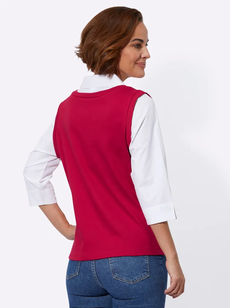 Witt 2-in-1-Shirt rot, Rot, – Produktbild 2 von 2