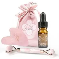 Jolie au naturel Jolie au naturel Gua Sha Stein I Rosenquarz Roller I Hyaluron Serum I Premium Qualität I Vitamin C – Produktbild 1 von 1