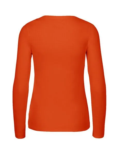 Neutral® - 3FREUNDE Neutral® - 3FREUNDE Frauen Longsleeve, Orange, – Produktbild 3 von 4