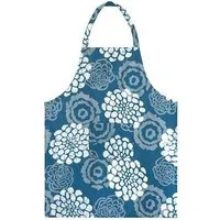 Global Mamas Global Mamas Küchen-Wendeschürze aus Biobaumwolle & Upcycling Mehlsack, Indigo-blüten (blau), – Produktbild 1 von 1