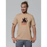 watapparel watapparel T-Shirt Unisex Cat, Latte, – Produktbild 1 von 1