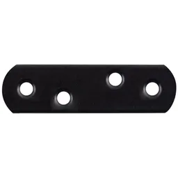 Alberts ALBERTS Flachverbinder mit abgerundeten Enden, verzinkt, schwarz, BxH 16x57 mm – Produktbild 1 von 1