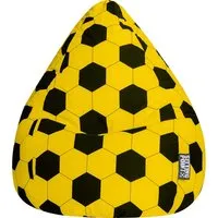 Sitzsack "Fankurve XL", 70 x 110 cm, schwarz-gelb – Produktbild 1 von 1