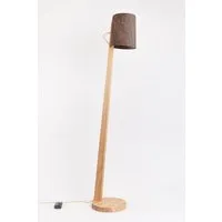 ALMUT von Wildheim ALMUT von Wildheim Dimmbare Stehleuchte aus Eiche Lampenschirm aus Naturmaterialien, Walnuss (braun), – Produktbild 1 von 1