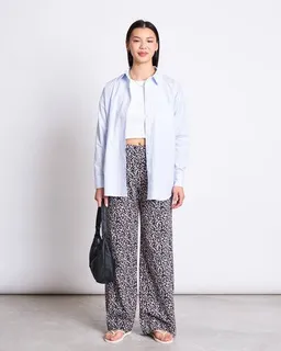 JAN N JUNE JAN N JUNE Weite Hose KISO Leo Print GOTS – Produktbild 1 von 1