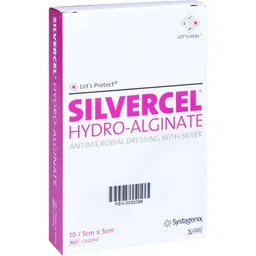 Solventum Germany SILVERCEL Hydroalginat Verband 5x5 cm 10 St Kompressen – Produktbild 1 von 1