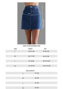 Evermind Evermind Jeansrock - WA2022 – Produktbild 1 von 1