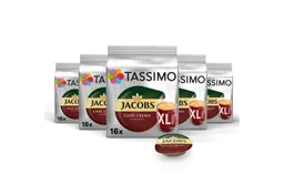 Tassimo Tassimo Kaffee Kapseln Jacobs Caffè Crema Classico XL T Discs 5x 16 Getränke, (Packung, 5er Pack) – Produktbild 1 von 1
