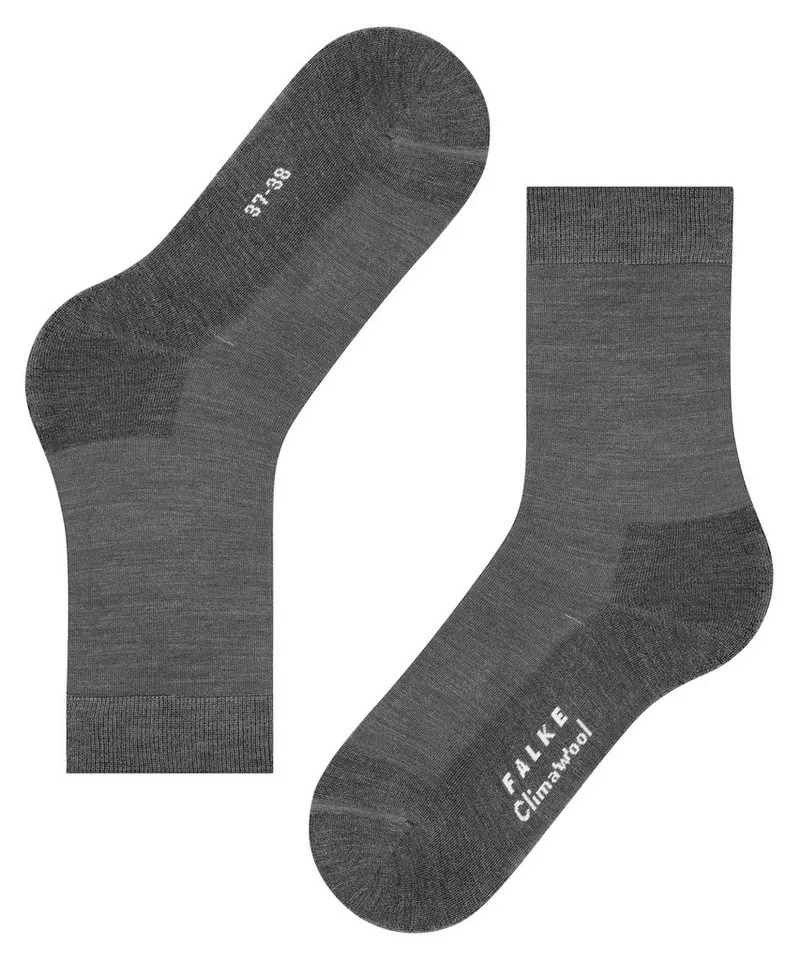 Falke Falke Socken FALKE ClimaWool Damen (1-Paar) aus klimaregulierender Wolle-Lyocell Mischung, Grau, – Produktbild 5 von 5