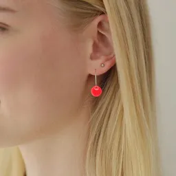BELLYBIRD Jewellery BELLYBIRD Jewellery Ohrringe - emailliertes Plättchen, Anhänger aus Silber mit Emaille – Produktbild 1 von 1