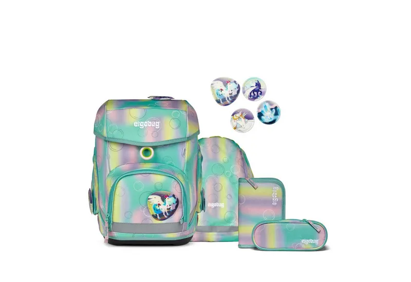 Ergobag Ergobag Schulranzen Ergobag Cubo ZauBärwelt Set, Grau, – Produktbild 2 von 5