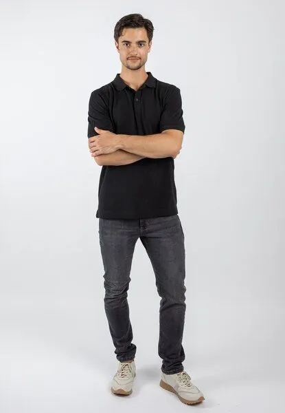 TORLAND TORLAND Herren Poloshirt PREPSTER, Schwarz (black), – Produktbild 3 von 4