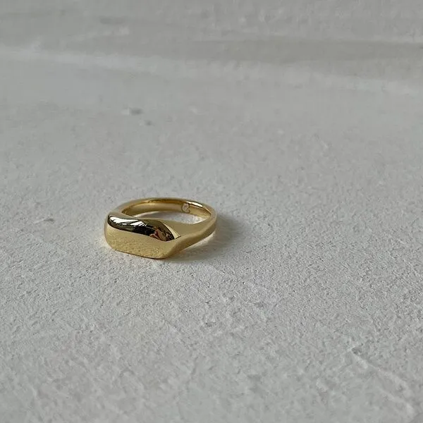 noemvri fashion label noemvri fashion label organischer Ring big, Gold, – Produktbild 1 von 4