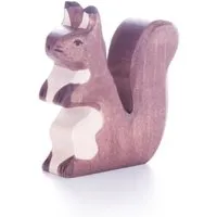 Holztiger Holztiger Holzfigur "Eichhörnchen, braun" Wald und Wiese Maße 6 x 1,9 x 6,5 cm, Braun, mehrfarbig, – Produktbild 1 von 1