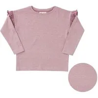 People Wear Organic People Wear Organic Langarmshirt, rosa melange/gepunktet, aus 100% Baumwolle (Bio) – Produktbild 1 von 1