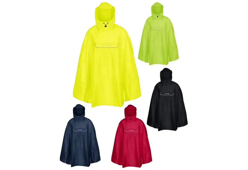 Vaude Vaude Regenponcho Regenschutz Valdipino Poncho Regenmantel, Gelb, – Produktbild 2 von 4
