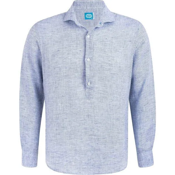 Panareha Panareha MAMANUCA Leinen Popover Hemd, Blau, – Produktbild 1 von 3
