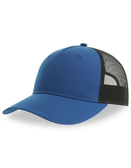 Atlantis Headwear Atlantis Headwear Zion Cap Mesh zweifarbig aus Recyceltem Polyester, Royal/schwarz, – Produktbild 1 von 2