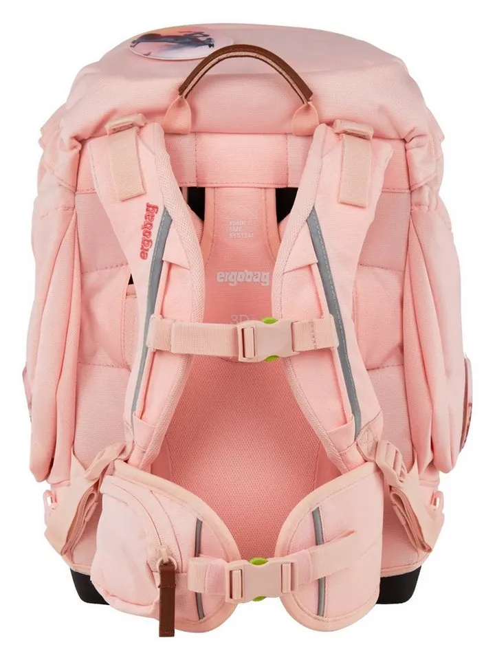 Ergobag Ergobag Schulranzen pack Set (6-tlg., 6-teiliges Set), größenverstellbares Rückensystem, Blau|rosa, – Produktbild 4 von 5