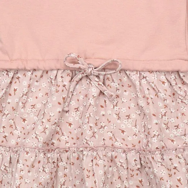 Walkiddy Walkiddy Mini Cottons Bio-Sweat Dress Rosa - Stilvolles & Hypoallergenes Kleid für Kinder, Pink, – Produktbild 3 von 3